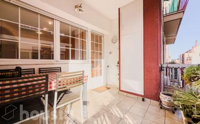 Balcony of Flat for sale in  Barcelona Capital  with Heating, Parquet flooring and Terrace