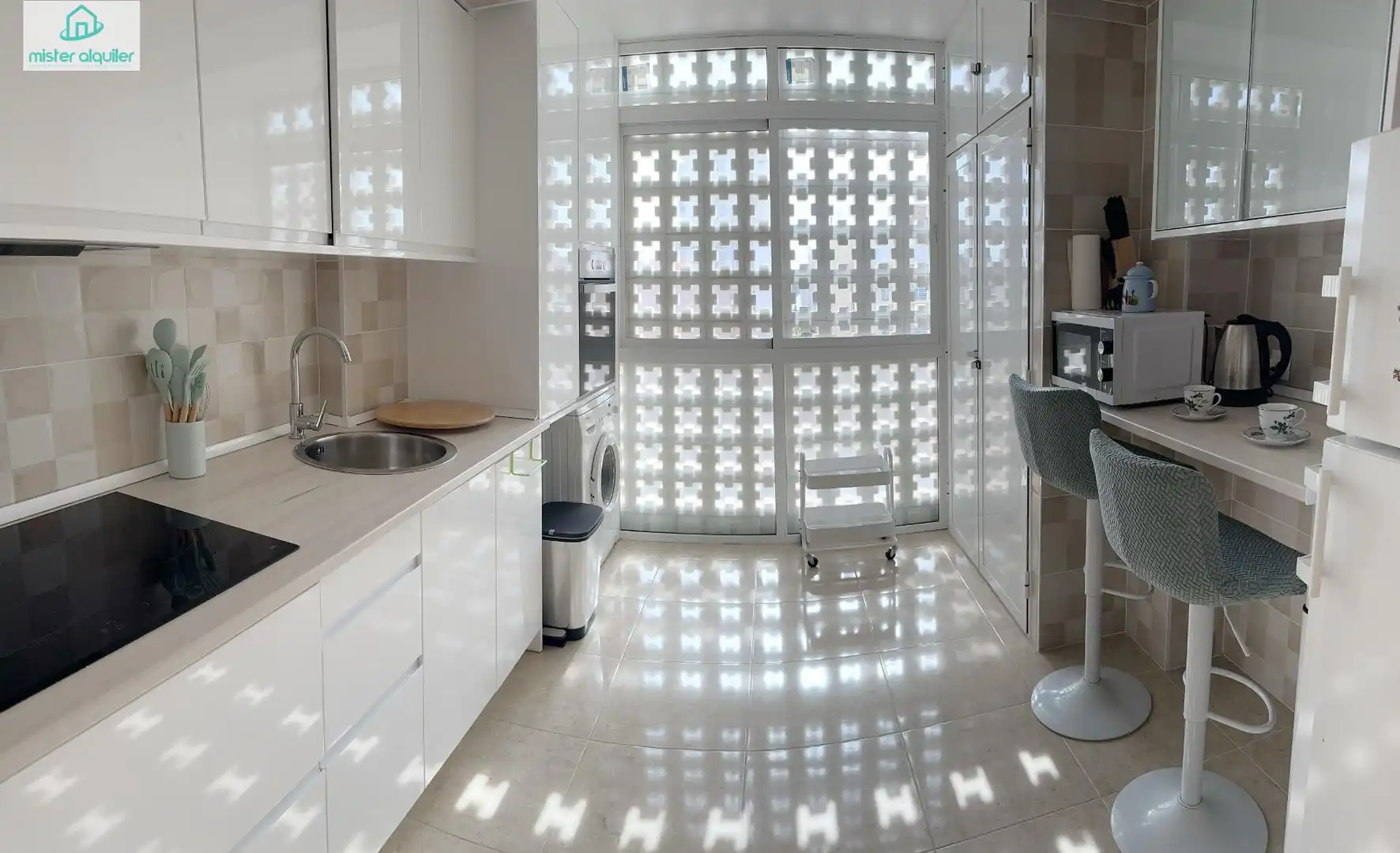 Kitchen of Apartments for rent in El Campello  with Air Conditioner, Terrace and Furnished