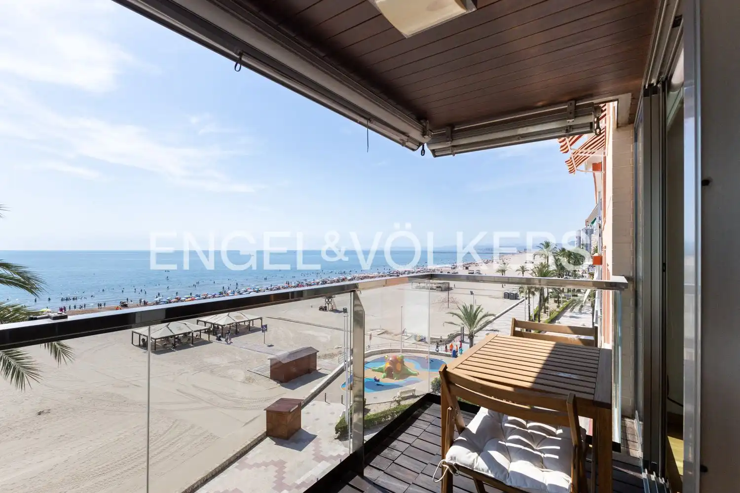 Terrace of Flat for sale in Cullera  with Air Conditioner, Heating and Parquet flooring