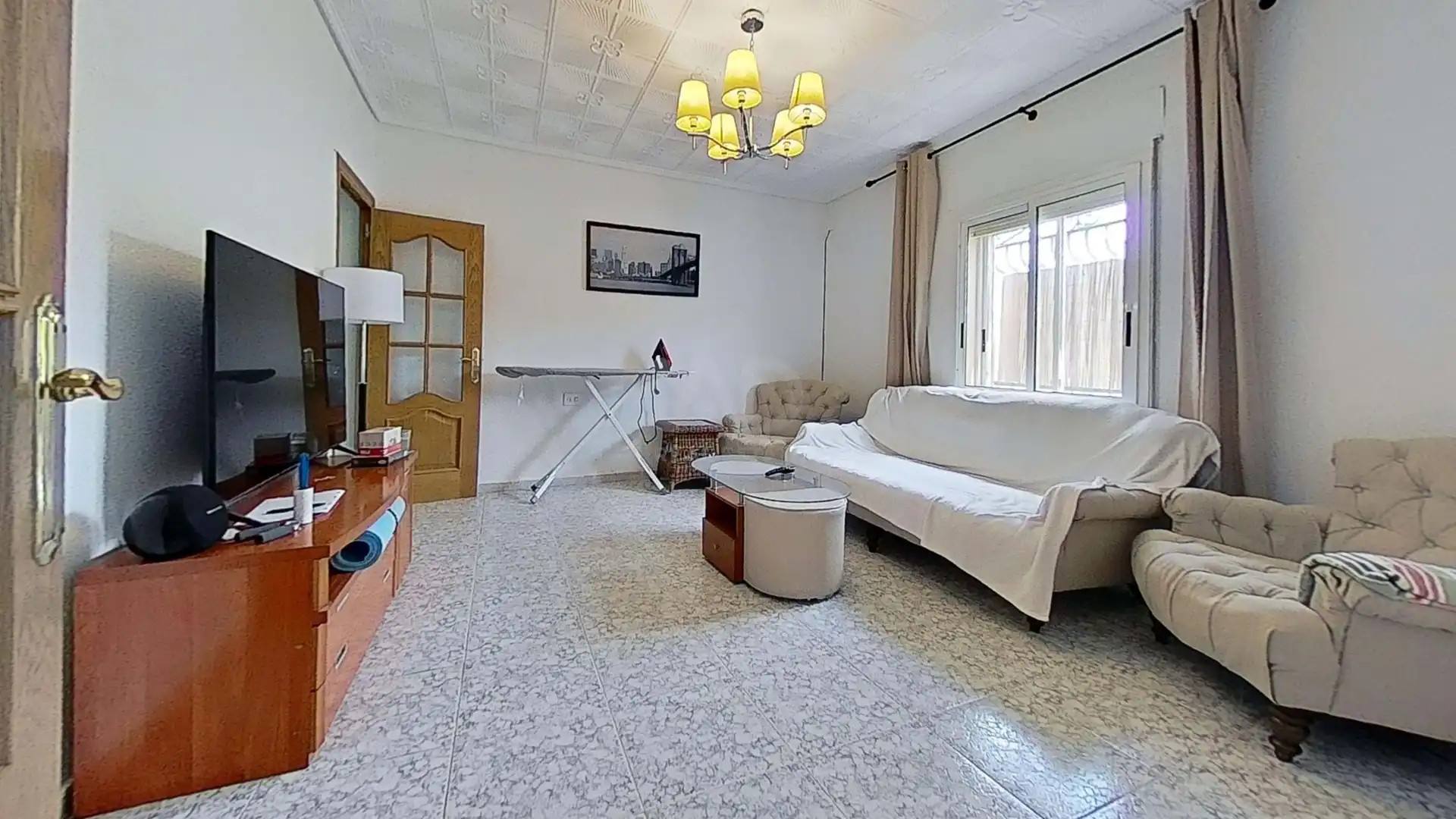 Sala d'estar de Casa o xalet en venda en Alicante / Alacant amb Aire condicionat i Calefacció