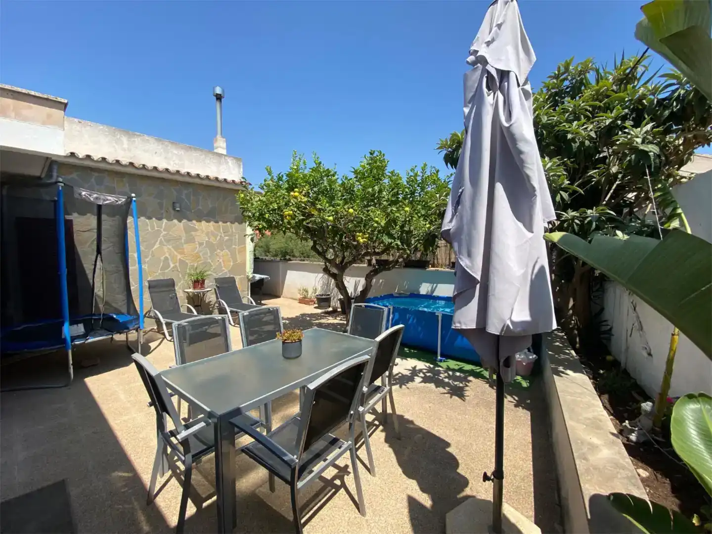 Terrasse von Wohnung zum Verkauf in  Palma de Mallorca mit Klimaanlage, Privatgarten und Abstellraum