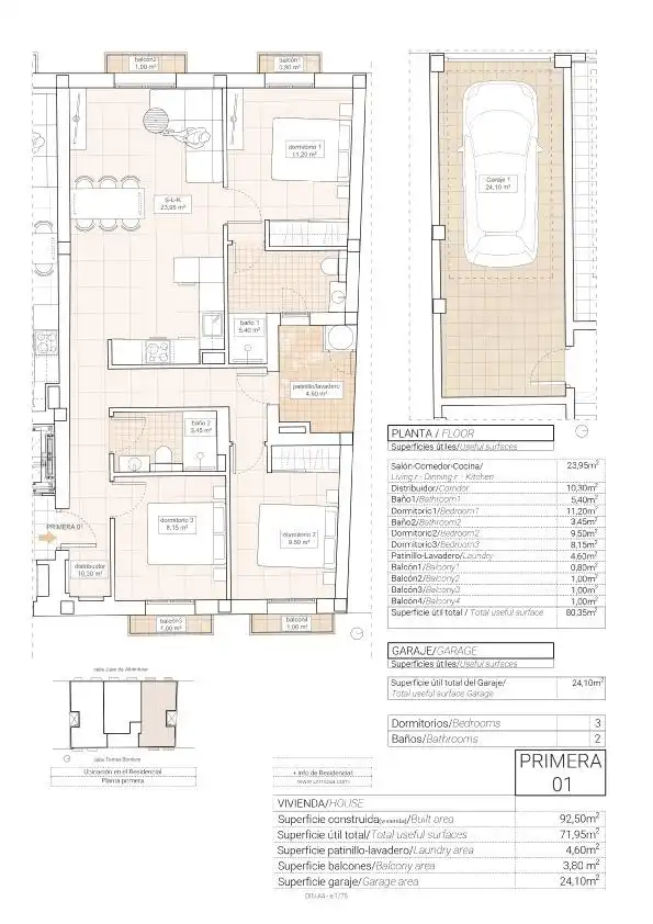 Apartamento con terraza en venta en Hondón de las Nieves / El Fondó de les Neus, imagen 8