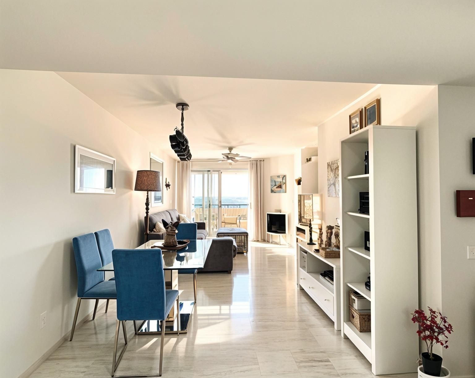 Sala de estar de Ático en venta en Mijas con Trastero y Balcón