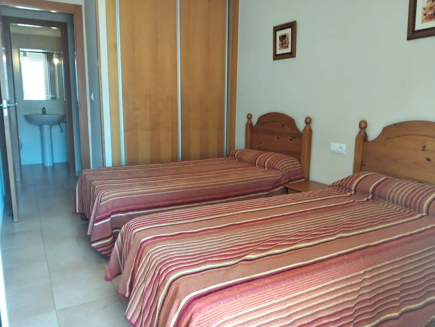 Schlafzimmer von Wohnung zum Verkauf in La Manga del Mar Menor mit Klimaanlage, Heizung und Privatgarten