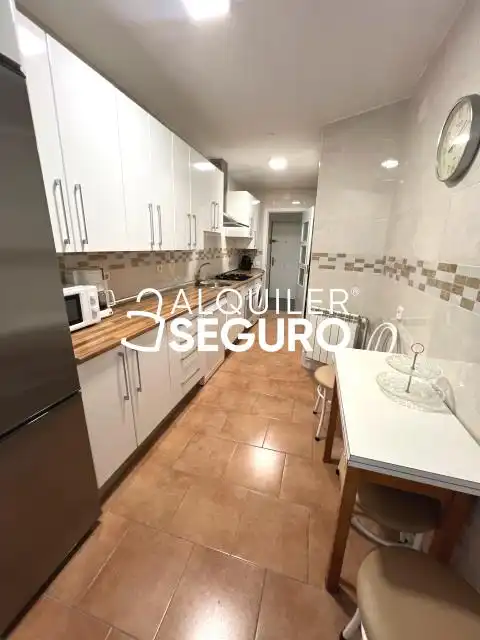 Kitchen of Flat for rent in Madrid  with Heating and Furnished
