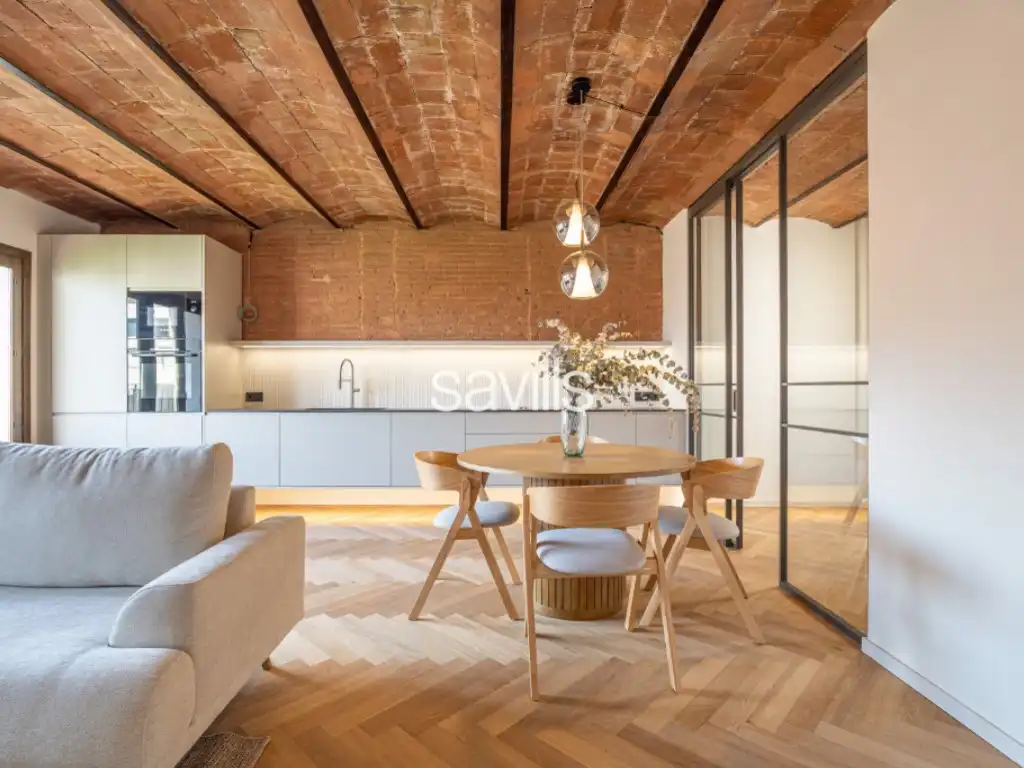 Sala de estar de Apartamento en venta en Barcelona con Aire acondicionado y Terraza