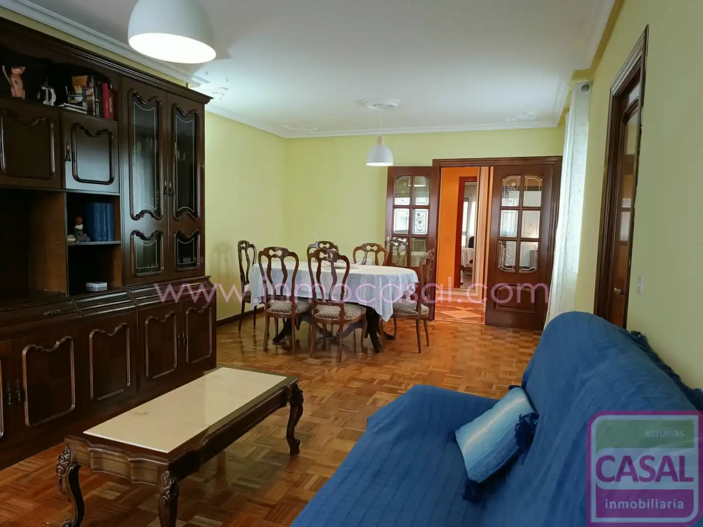 Living room of Flat for rent in Aller  with Heating, Terrace and Storage room