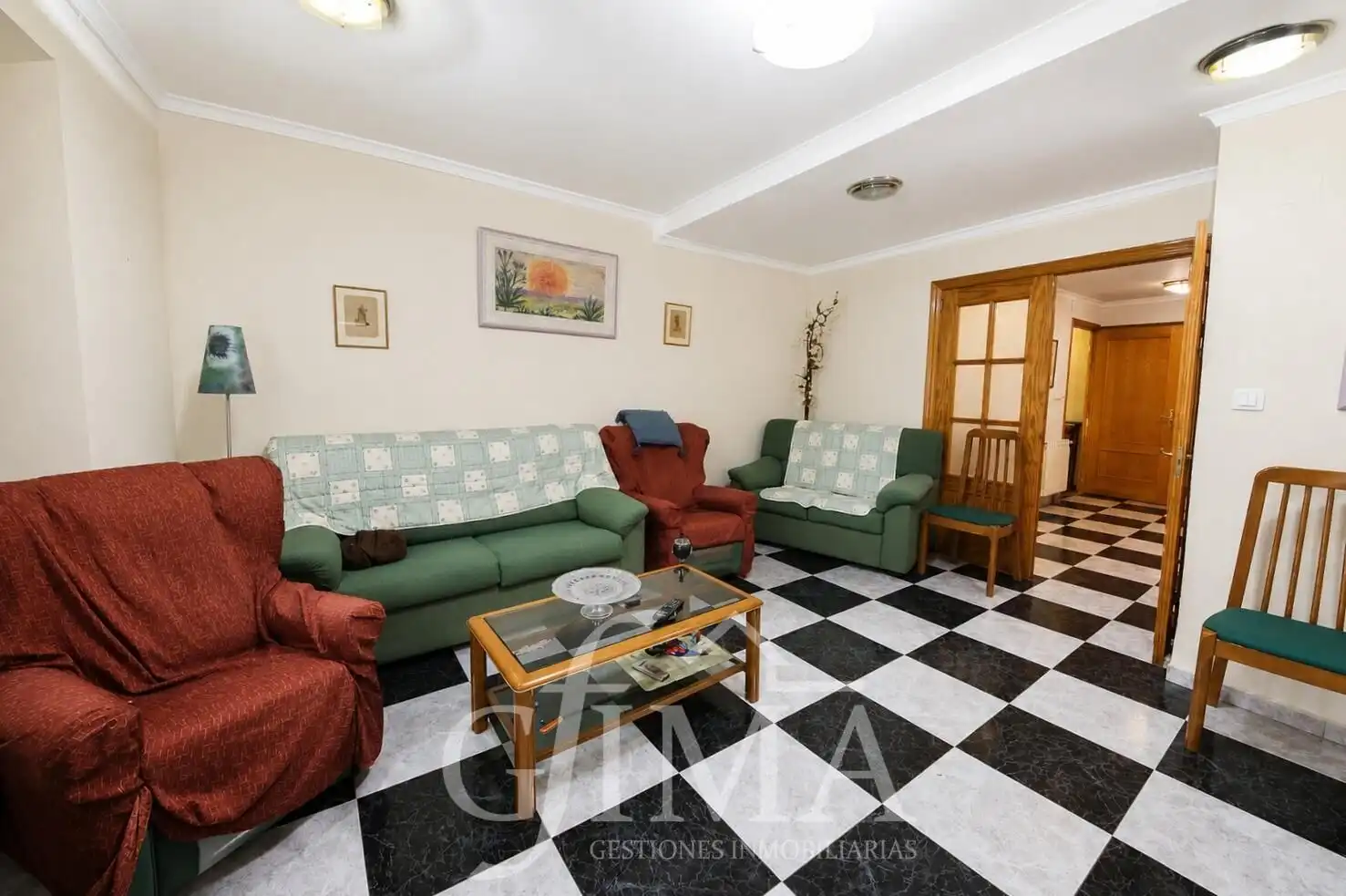 Sala d'estar de Casa o xalet en venda en Tomelloso amb Calefacció, Terrassa i Traster