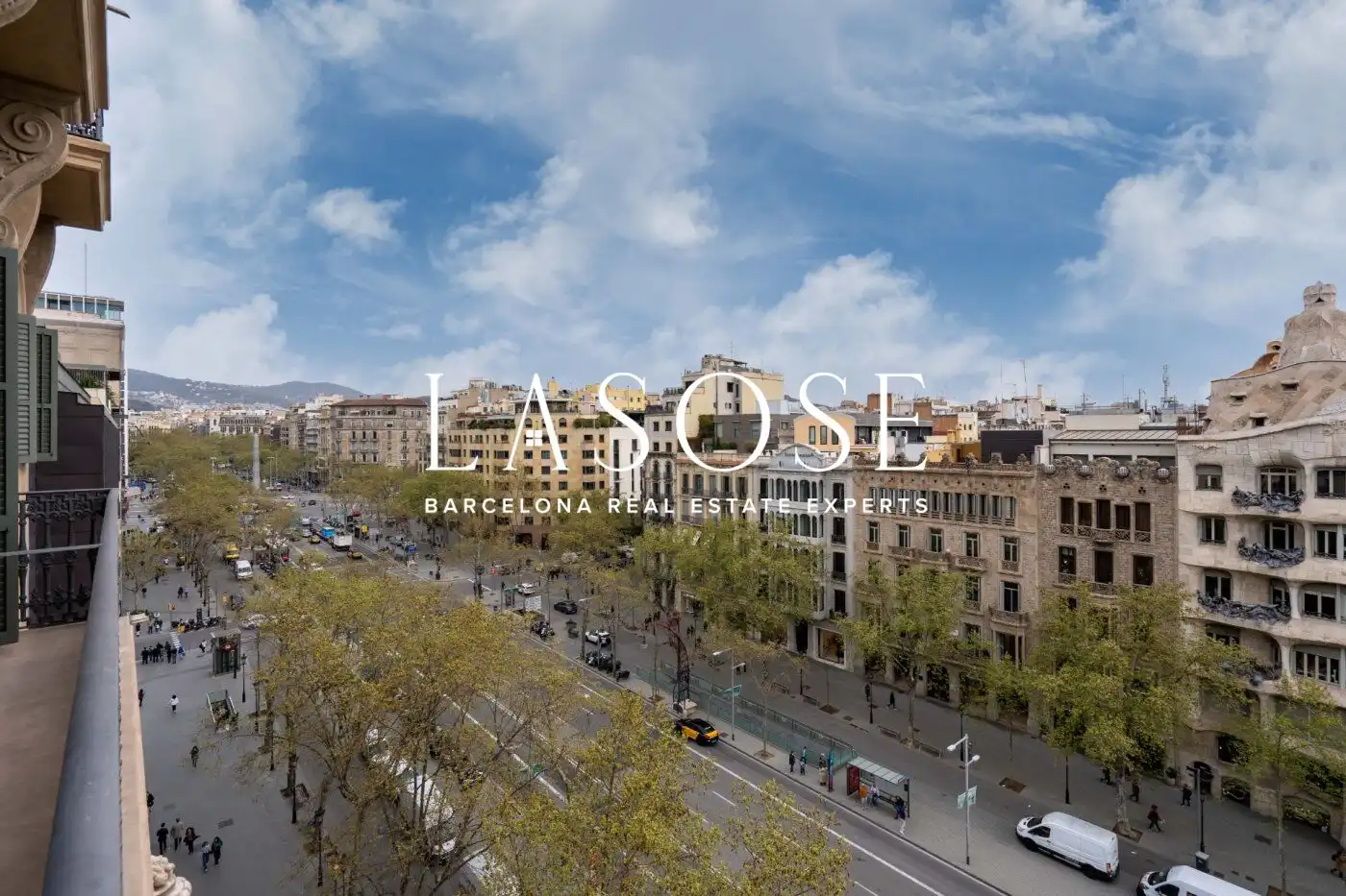 Außenansicht von Wohnung zur Miete in Barcelona mit Klimaanlage, Heizung und Parkett