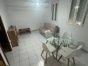 Living room of Flat for rent in Madrid  with Air Conditioner, Heating and Furnished