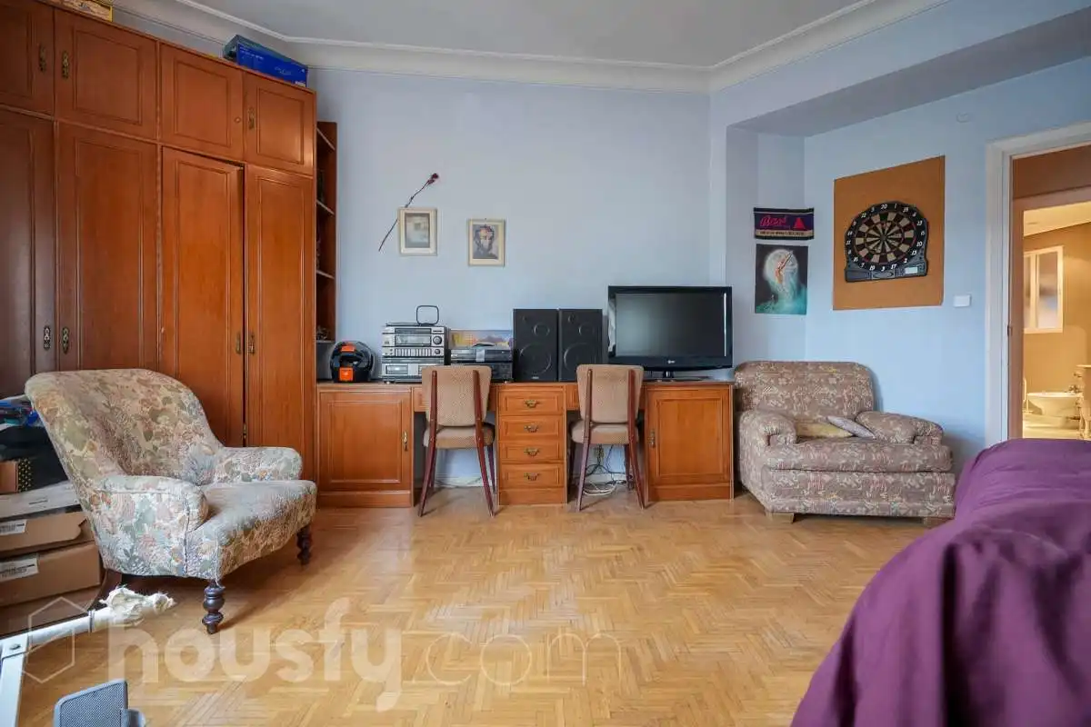 Sala d'estar de Pis en venda en Madrid amb Calefacció, Parquet i Terrassa