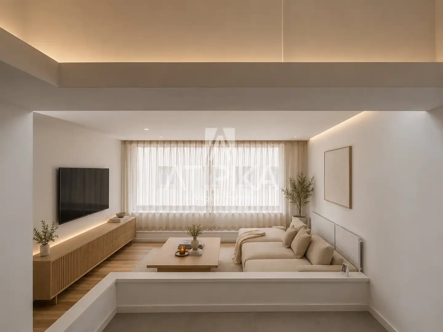 Sala d'estar de Àtic en venda en Barcelona amb Aire condicionat, Calefacció i Parquet