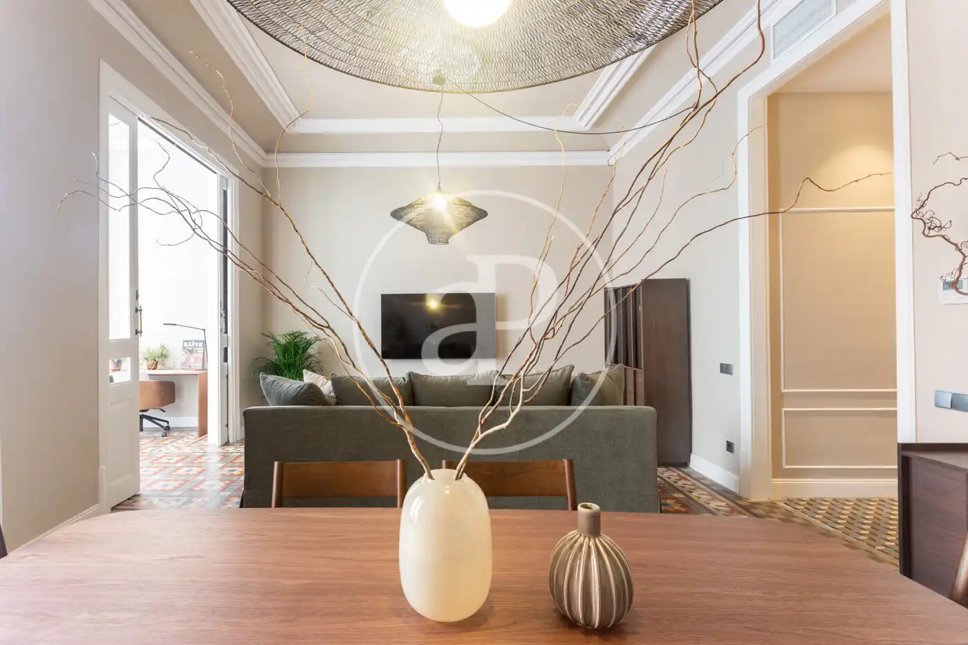 Sala d'estar de Pis de lloguer en Barcelona amb Aire condicionat, Calefacció i Terrassa
