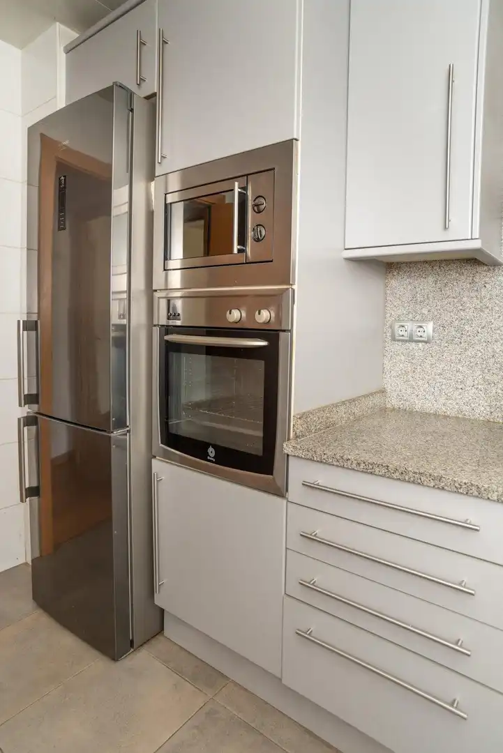 Küche von Wohnung zum Verkauf in Badalona mit Heizung, Parkett und Terrasse