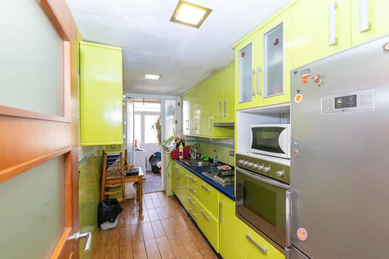 Kitchen of Flat for sale in Granada  with Air Conditioner and Private garden