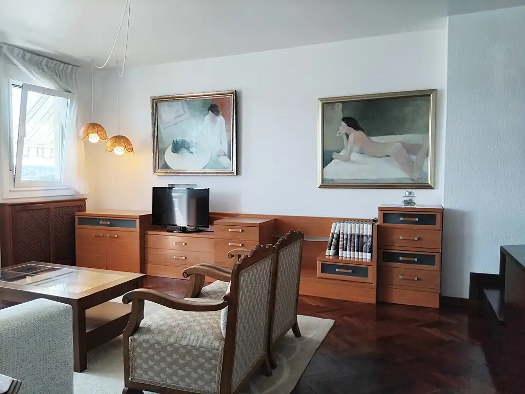 Sala d'estar de Dúplex en venda en Sada (A Coruña) amb Calefacció, Parquet i Terrassa