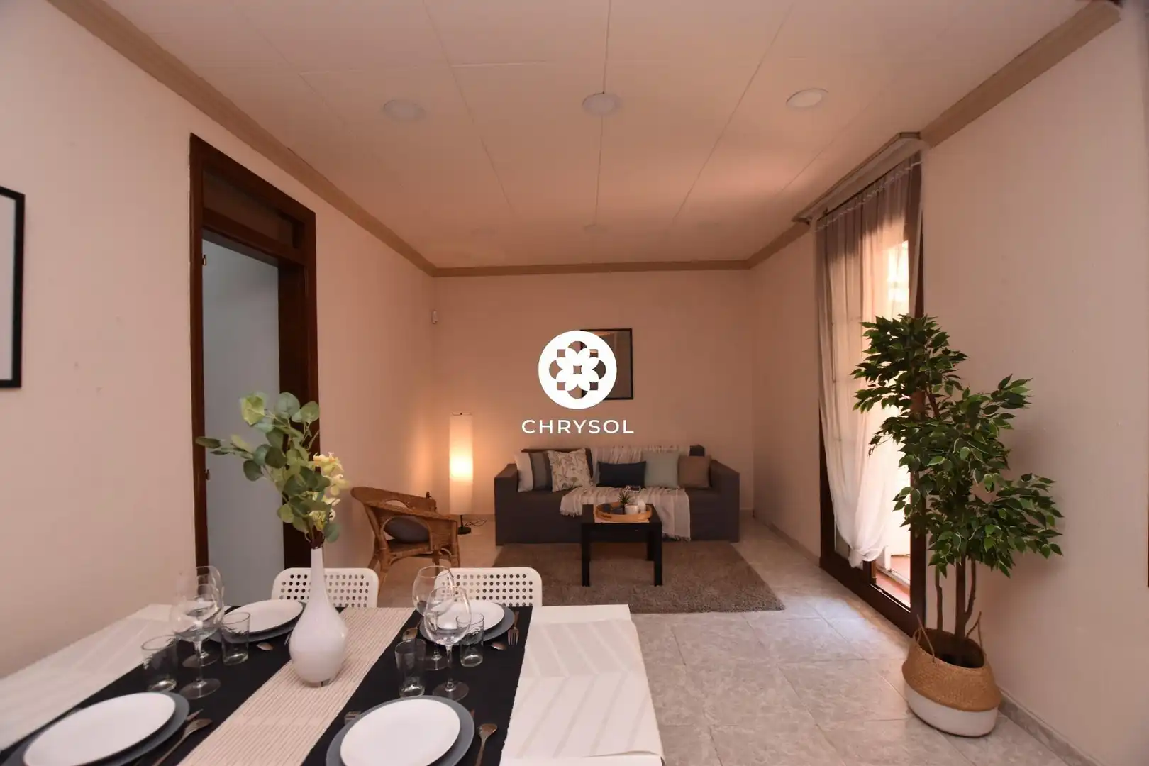 Sala d'estar de Pis en venda en Barcelona amb Terrassa, Traster i Alarma