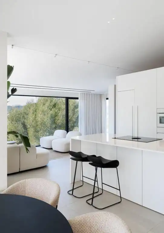 Sala de estar de Casa o chalet de alquiler en Jávea / Xàbia con Aire acondicionado, Jardín privado y Amueblado