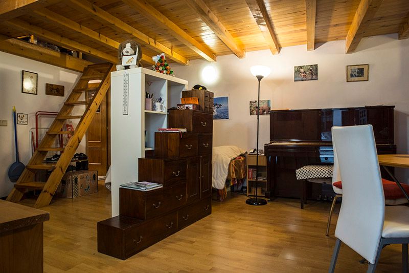 Sala de estar de Planta baja en venta en  Madrid Capital