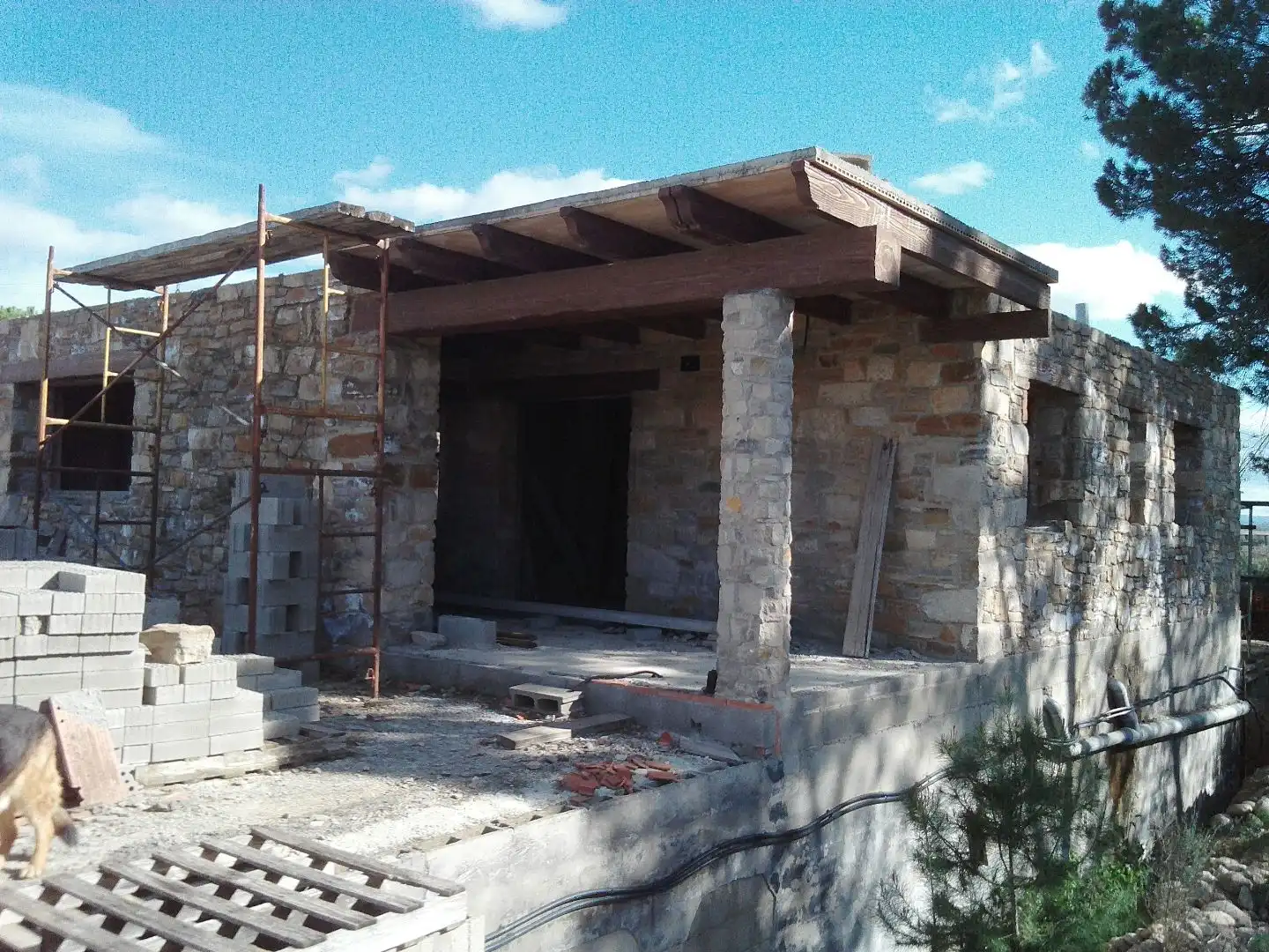 Vista exterior de Casa o chalet en venta en Alcoletge con Terraza