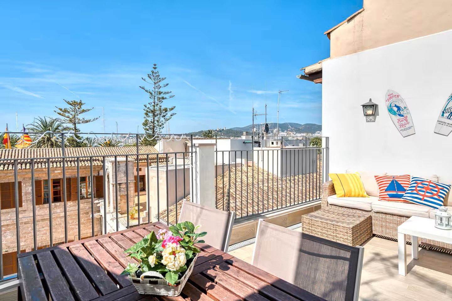 Terraza de Piso de alquiler en  Palma de Mallorca con Aire acondicionado, Calefacción y Terraza