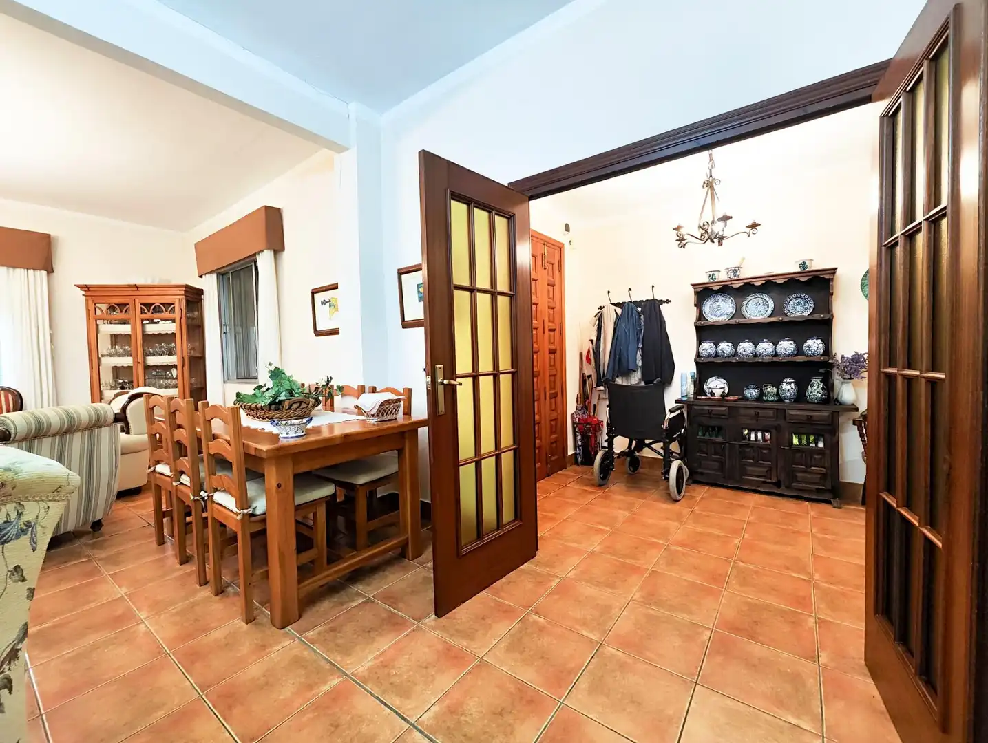 Dining room of Houses for sale in Puertollano  with Air Conditioner, Heating and Private garden