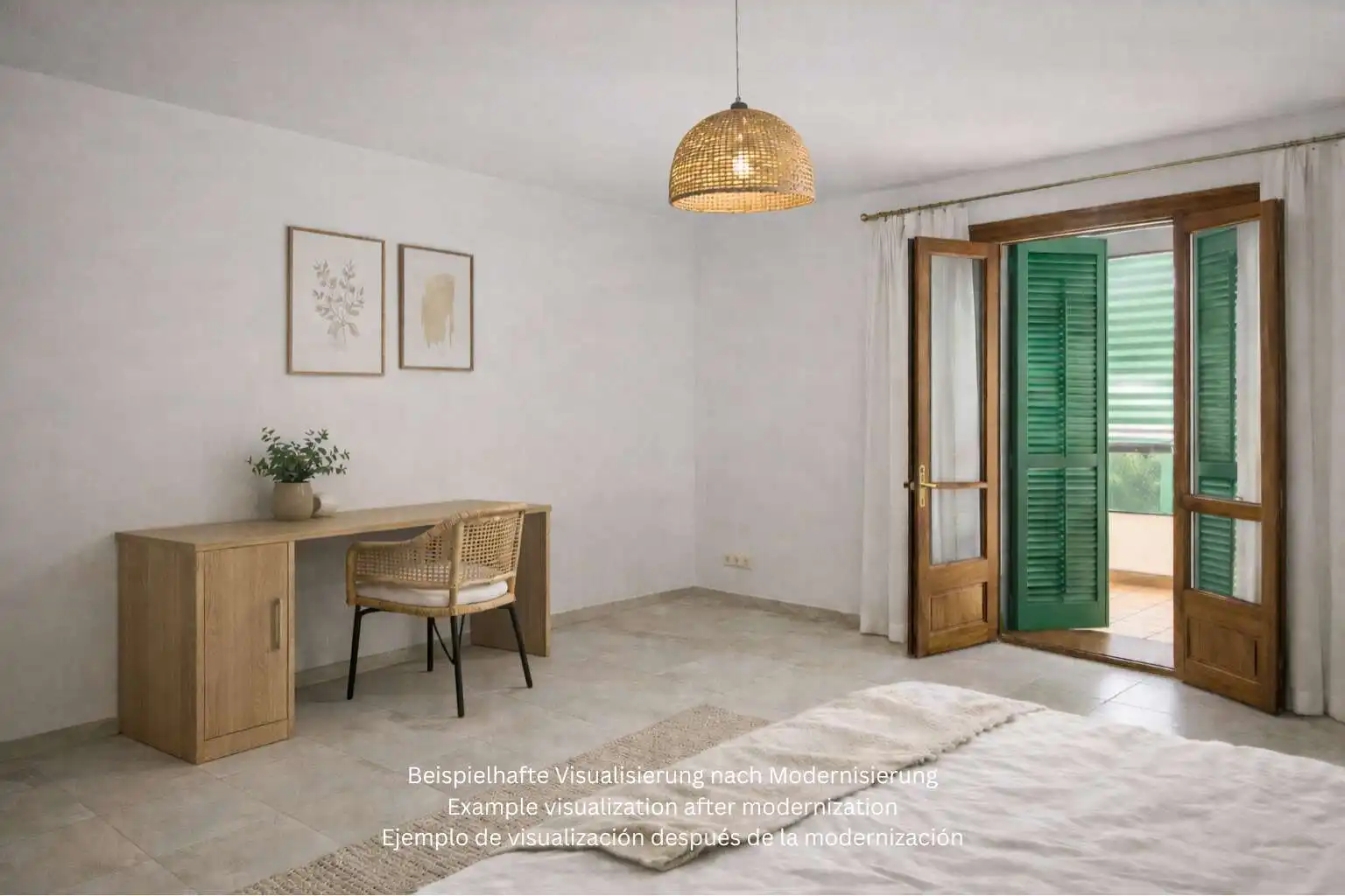 Dormitori de Casa o xalet en venda en Muro amb Terrassa i Balcó