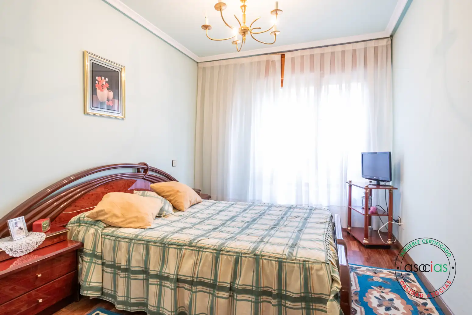 Bedroom of Flat for sale in Teverga  with Heating, Parquet flooring and Terrace