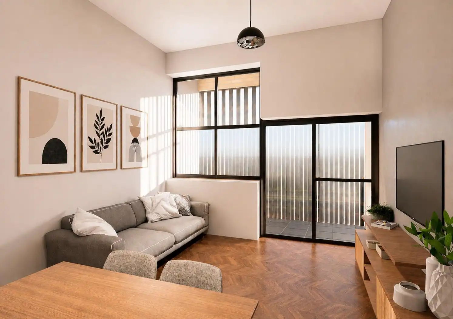 Sala d'estar de Estudi en venda en L'Hospitalet de Llobregat amb Aire condicionat i Calefacció