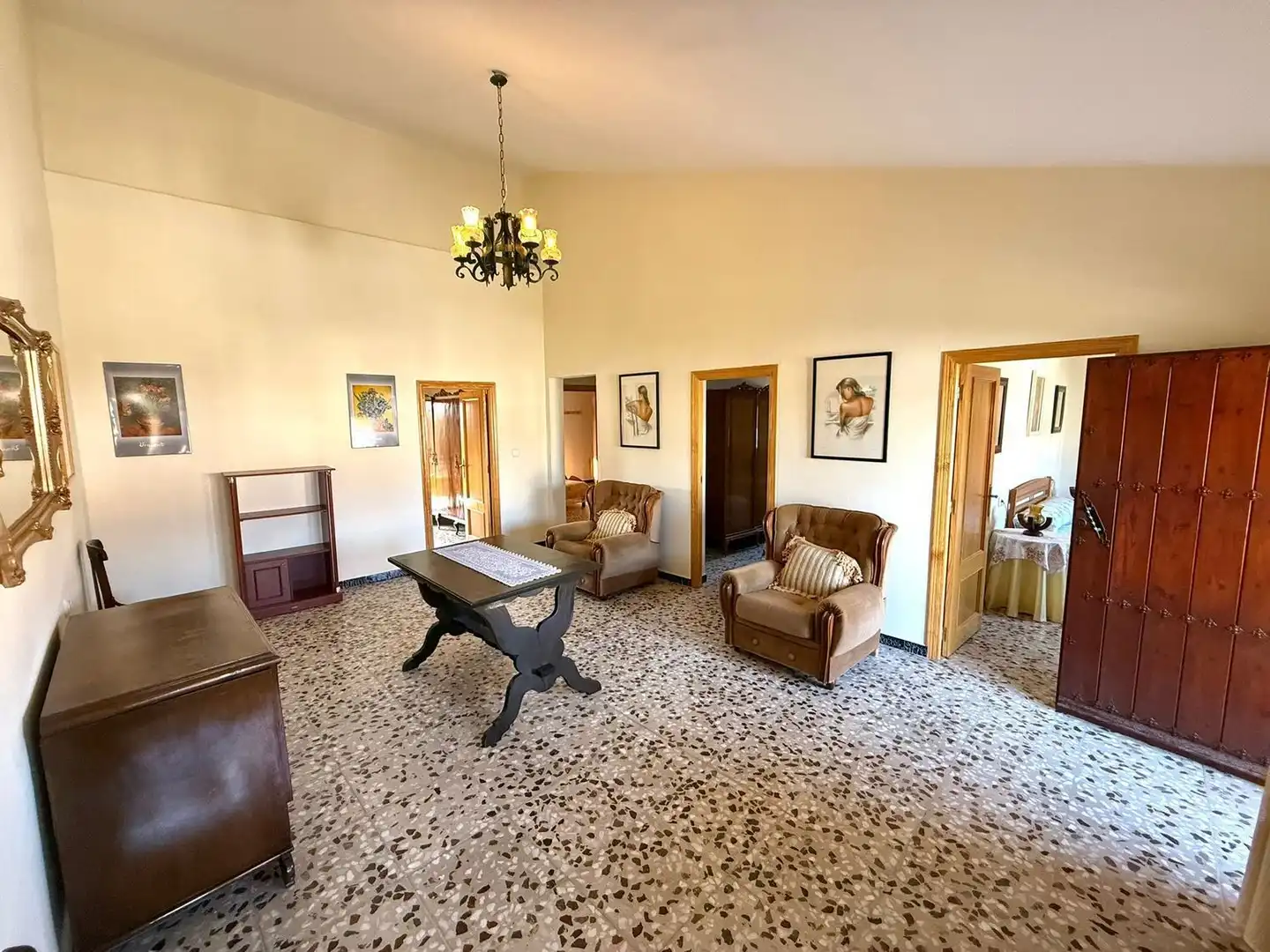 Wohnzimmer von Einfamilien-Reihenhaus zum Verkauf in Pulpí mit Heizung, Terrasse und Abstellraum