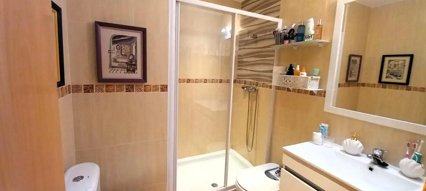 Bathroom of Flat for sale in Vera  with Air Conditioner, Terrace and Furnished