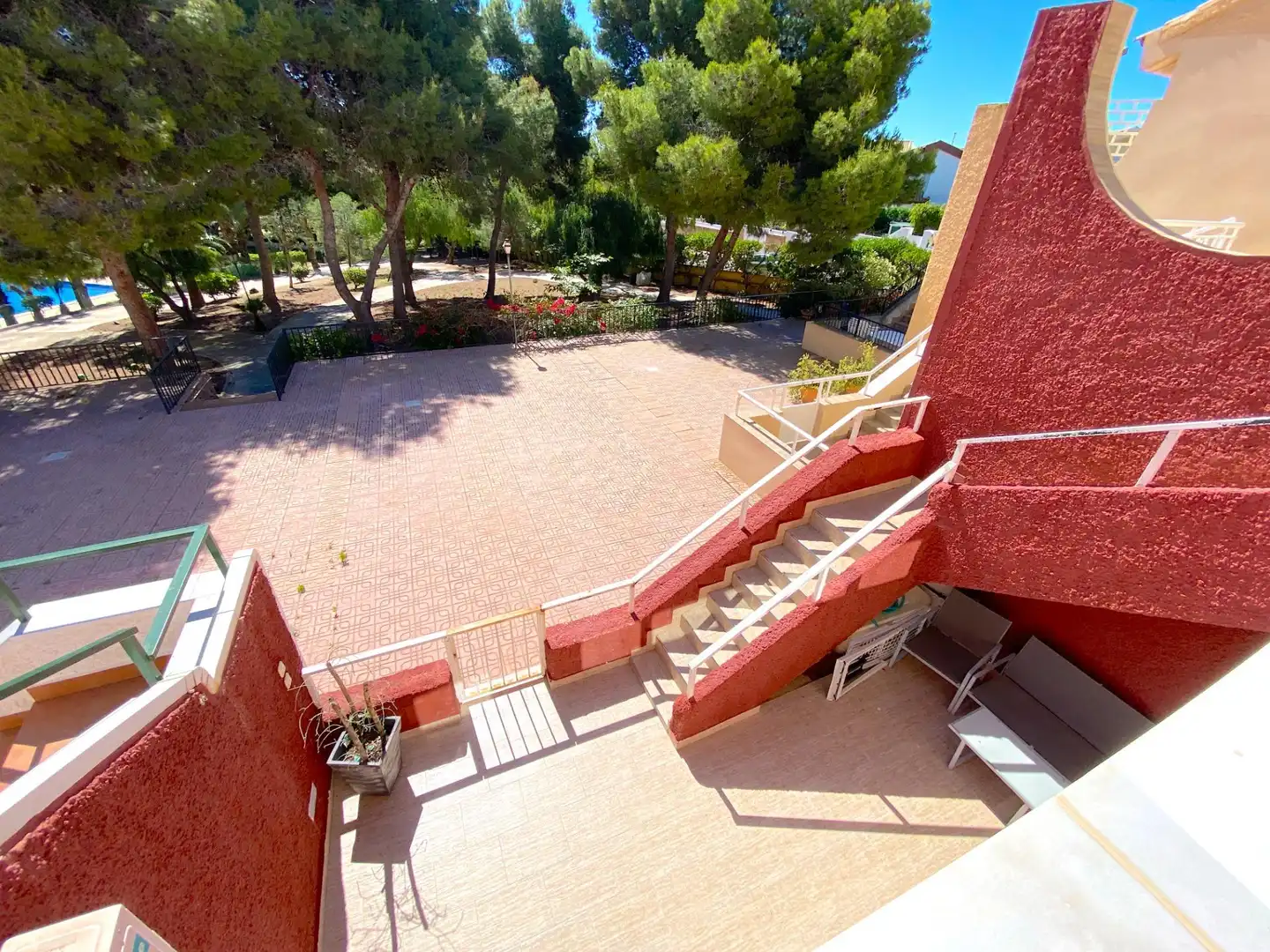 Terraza de Casa adosada en venta en Mazarrón con Piscina comunitaria