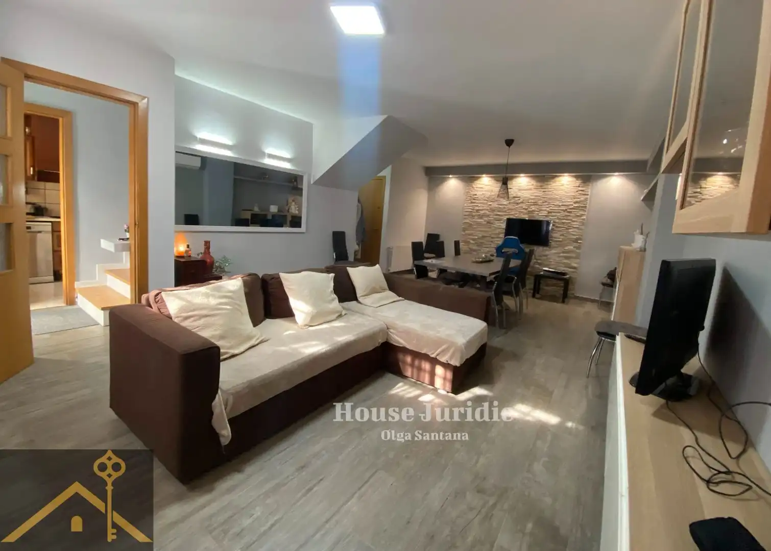Sala de estar de Casa adosada en venta en Mataró con Aire acondicionado y Calefacción