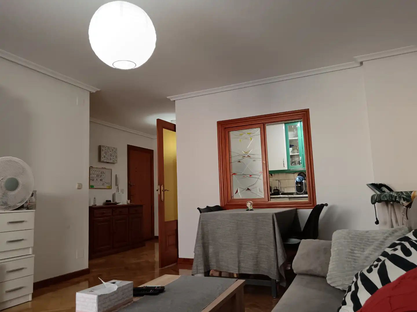 Wohnzimmer von Wohnung zur Miete in Valladolid mit Heizung, Parkett und Terrasse