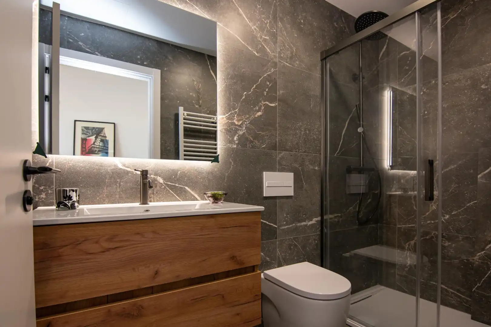 Baño de Ático en venta en A Coruña Capital  con Calefacción y Terraza