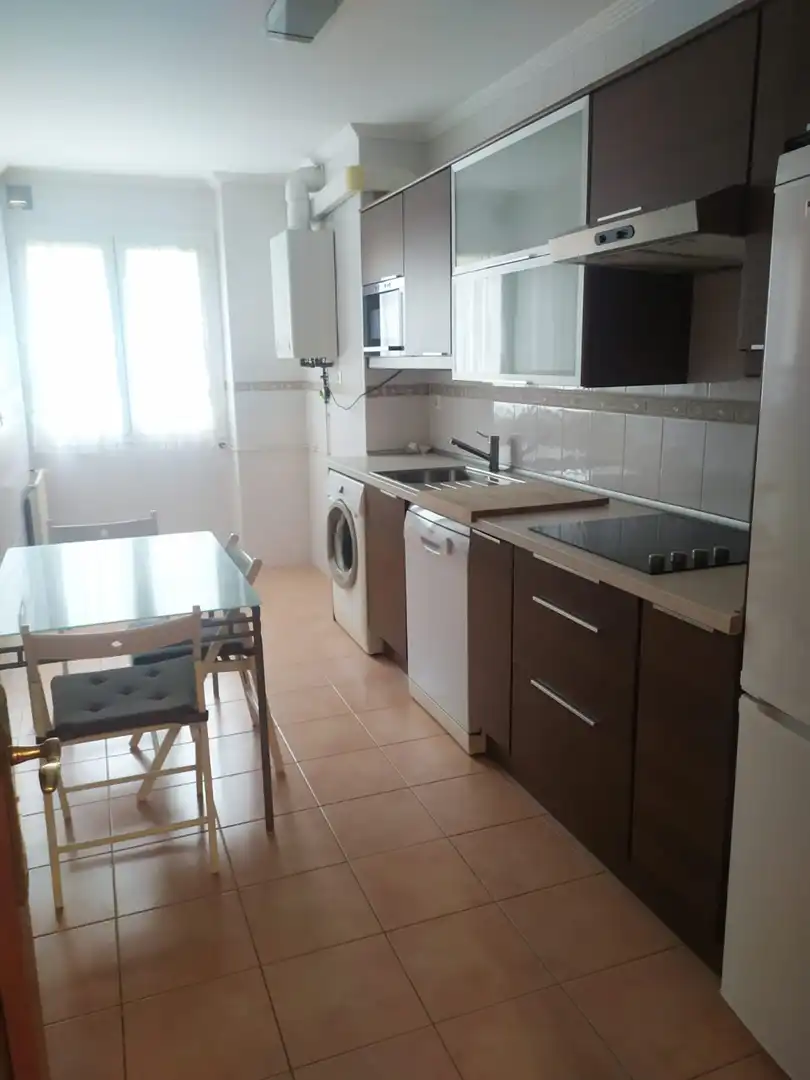 Kitchen of Flat for sale in Soto del Barco  with Heating, Parquet flooring and Storage room