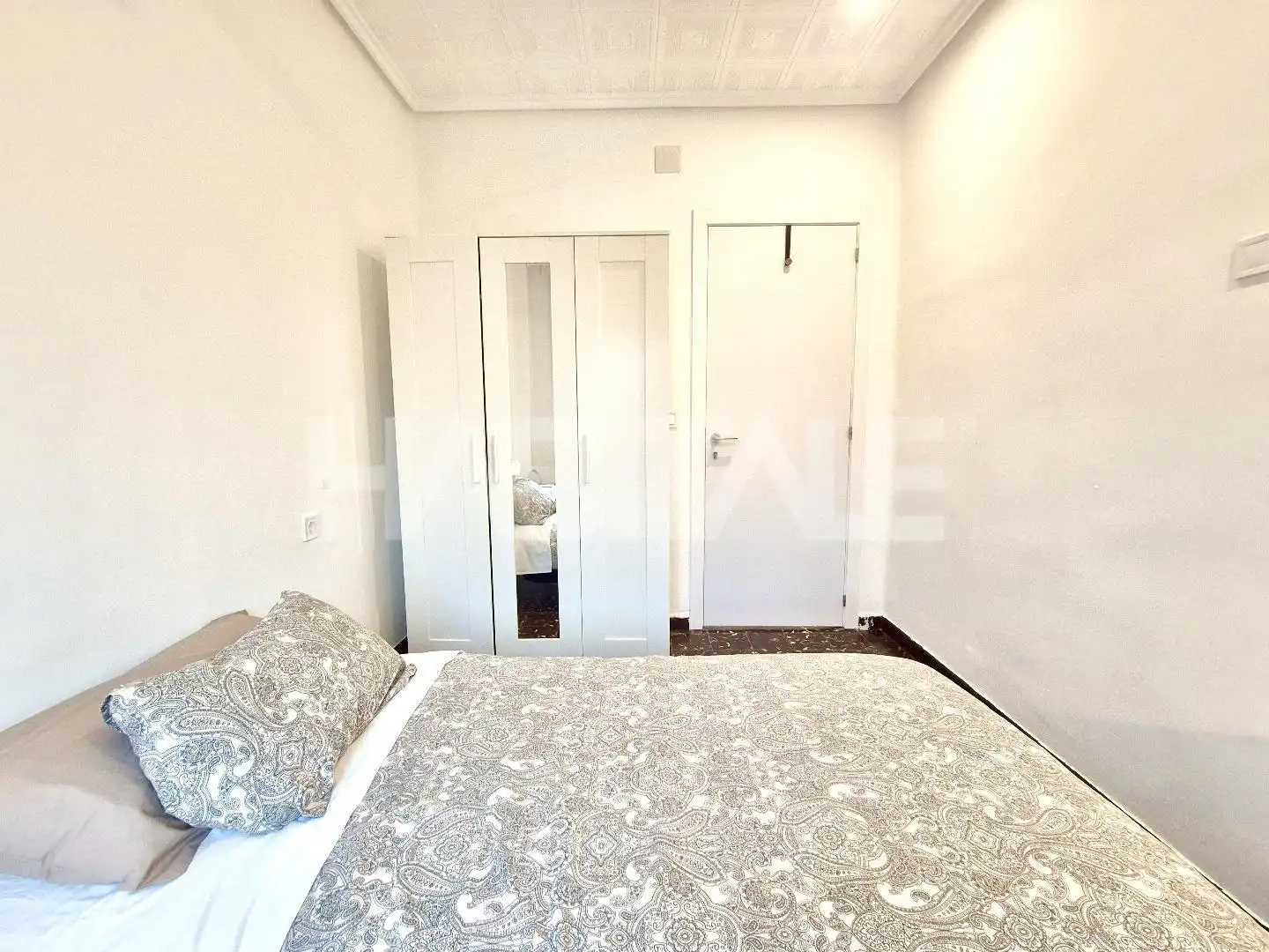 Schlafzimmer von Wohnung zur untervermieten in Valencia mit Möbliert