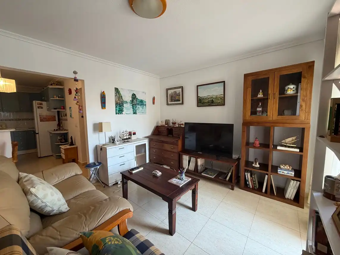 Living room of Houses for sale in Santa Pola  with Terrace, Furnished and Balcony