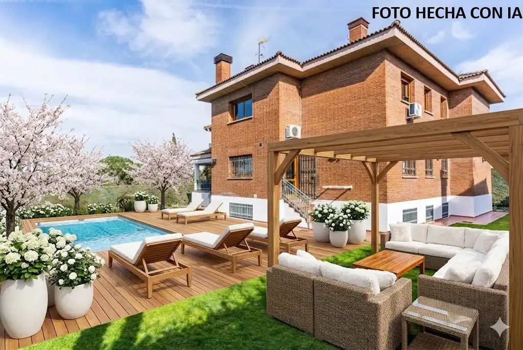Terrassa de Casa o xalet en venda en Pozuelo de Alarcón amb Aire condicionat, Calefacció i Jardí privat