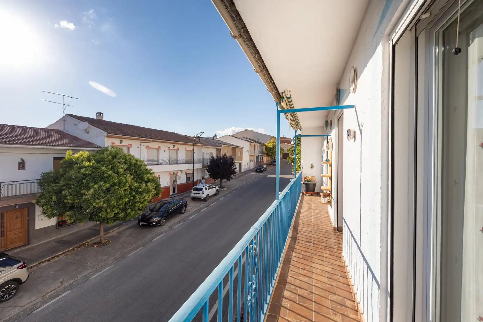Terrasse von Einfamilien-Reihenhaus zum Verkauf in Benalúa de las Villas mit Balkon