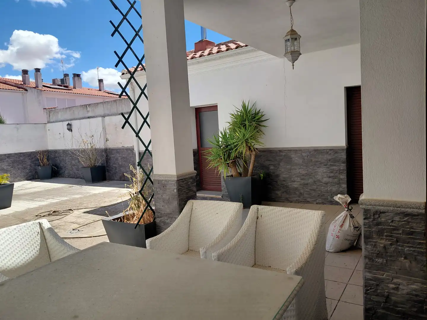 Terrassa de Casa adosada en venda en Fuente de Cantos amb Aire condicionat, Calefacció i Jardí privat