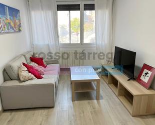 Living room of Flat for sale in  Barcelona Capital  with Heating, Parquet flooring and Furnished