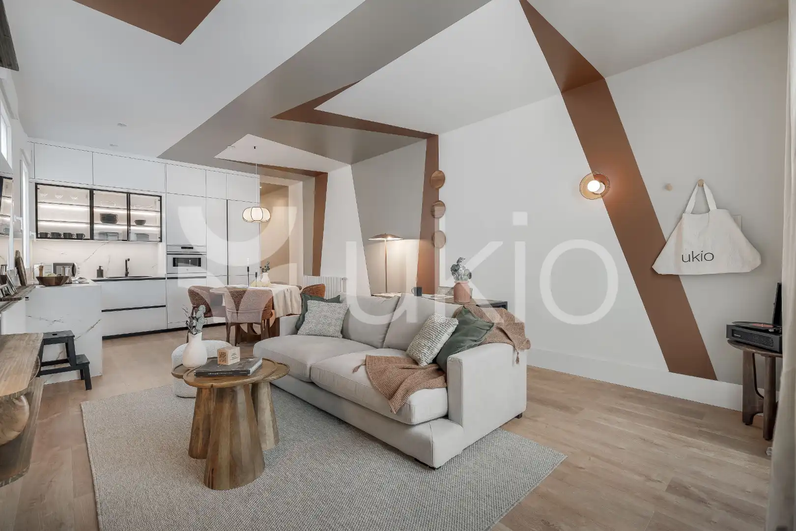Sala de estar de Apartamento de alquiler en Madrid con Aire acondicionado, Calefacción y Terraza