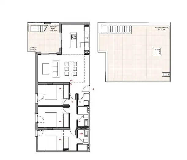 Attic for sale in Capdepera  with Air Conditioner, Terrace and Balcony