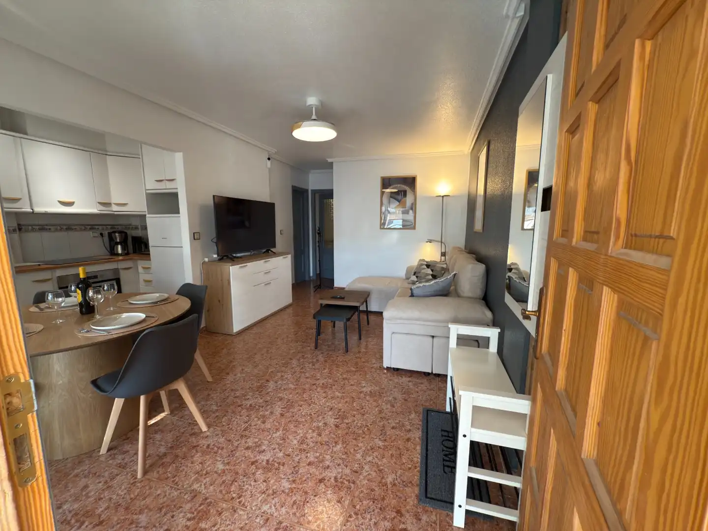 Sala de estar de Casa o chalet de alquiler en Santa Pola con Aire acondicionado, Calefacción y Terraza
