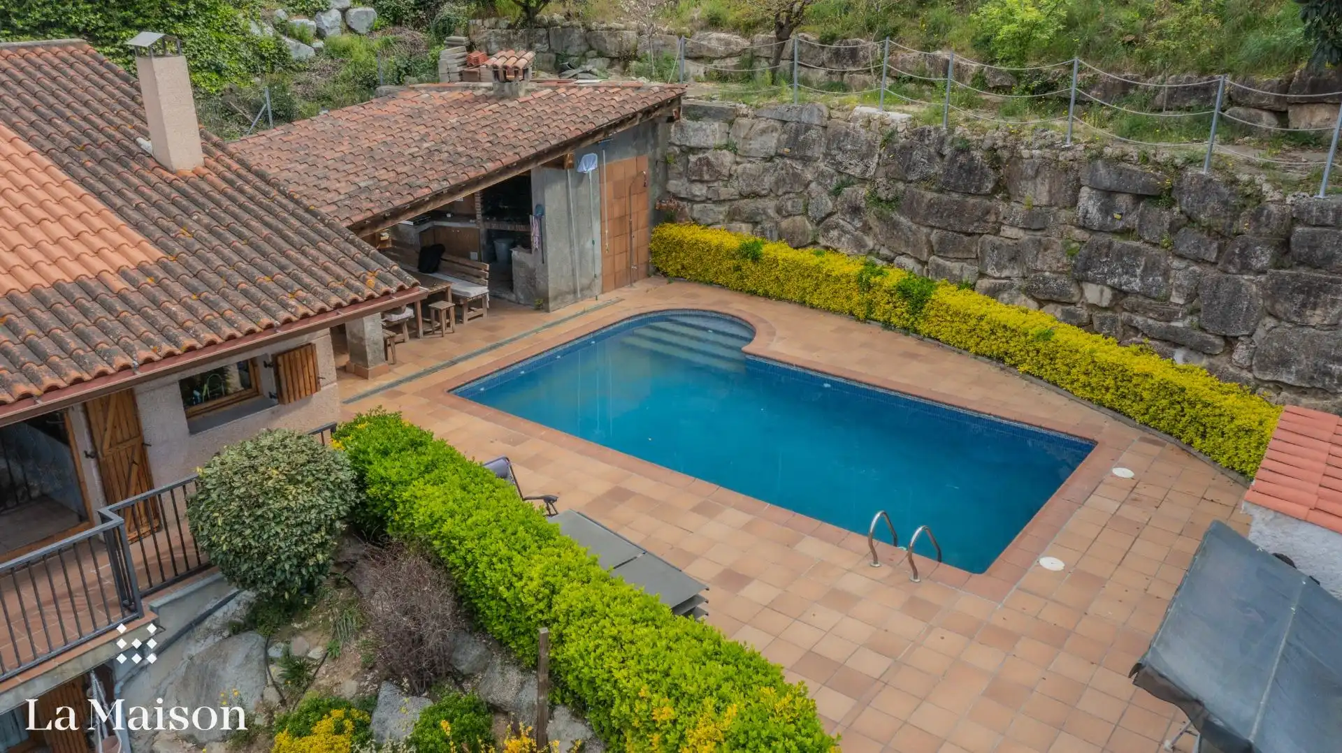 Swimming pool of Houses for sale in Dosrius  with Heating, Private garden and Terrace