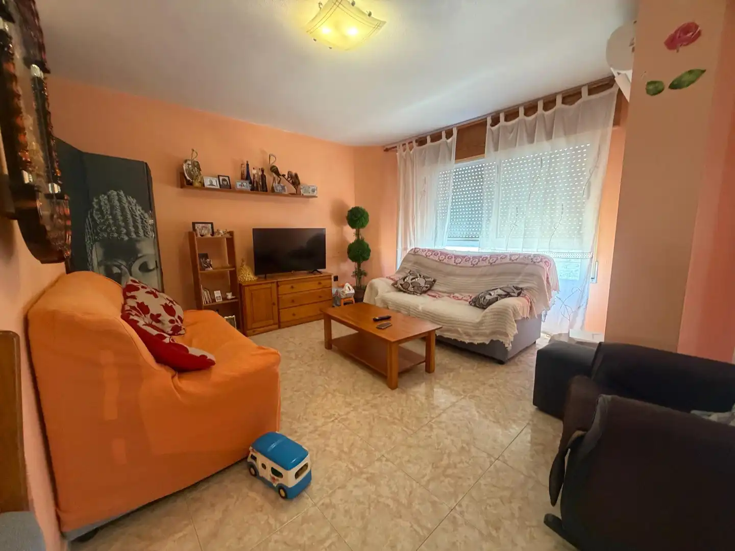 Living room of Flat for sale in Águilas  with Air Conditioner, Terrace and Furnished