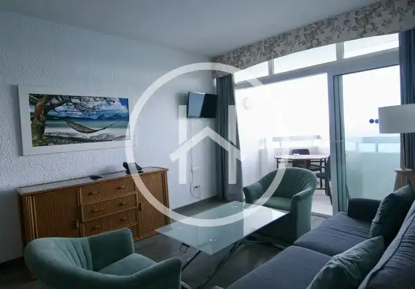 Living room of Flat for sale in Puerto de la Cruz  with Swimming Pool, Furnished and Balcony