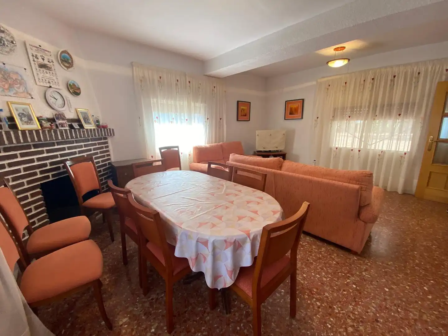 Dining room of Houses for sale in Albacete  with Air Conditioner, Private garden and Furnished