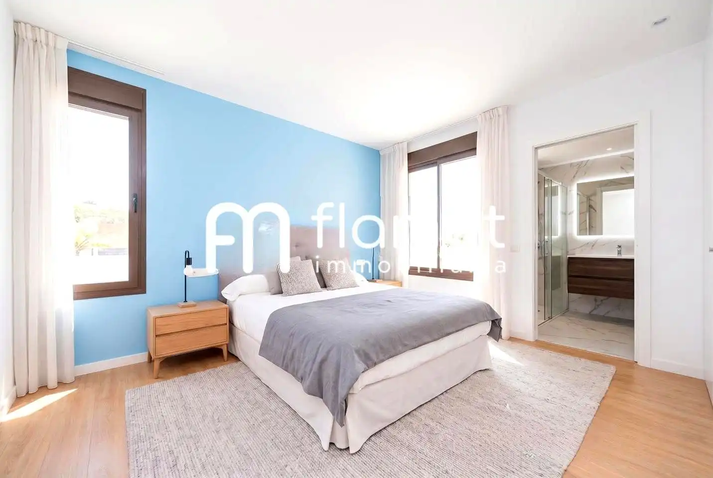 Schlafzimmer von Wohnung zum Verkauf in Barcelona mit Klimaanlage
